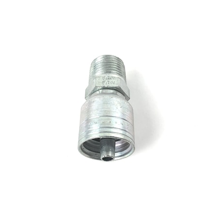 Eaton Fitting, Hyd, Weathergrip, Male Pipe Rigid, 3/8-18 Thread, -04 Hose, 1.90 Lng 04Z-106